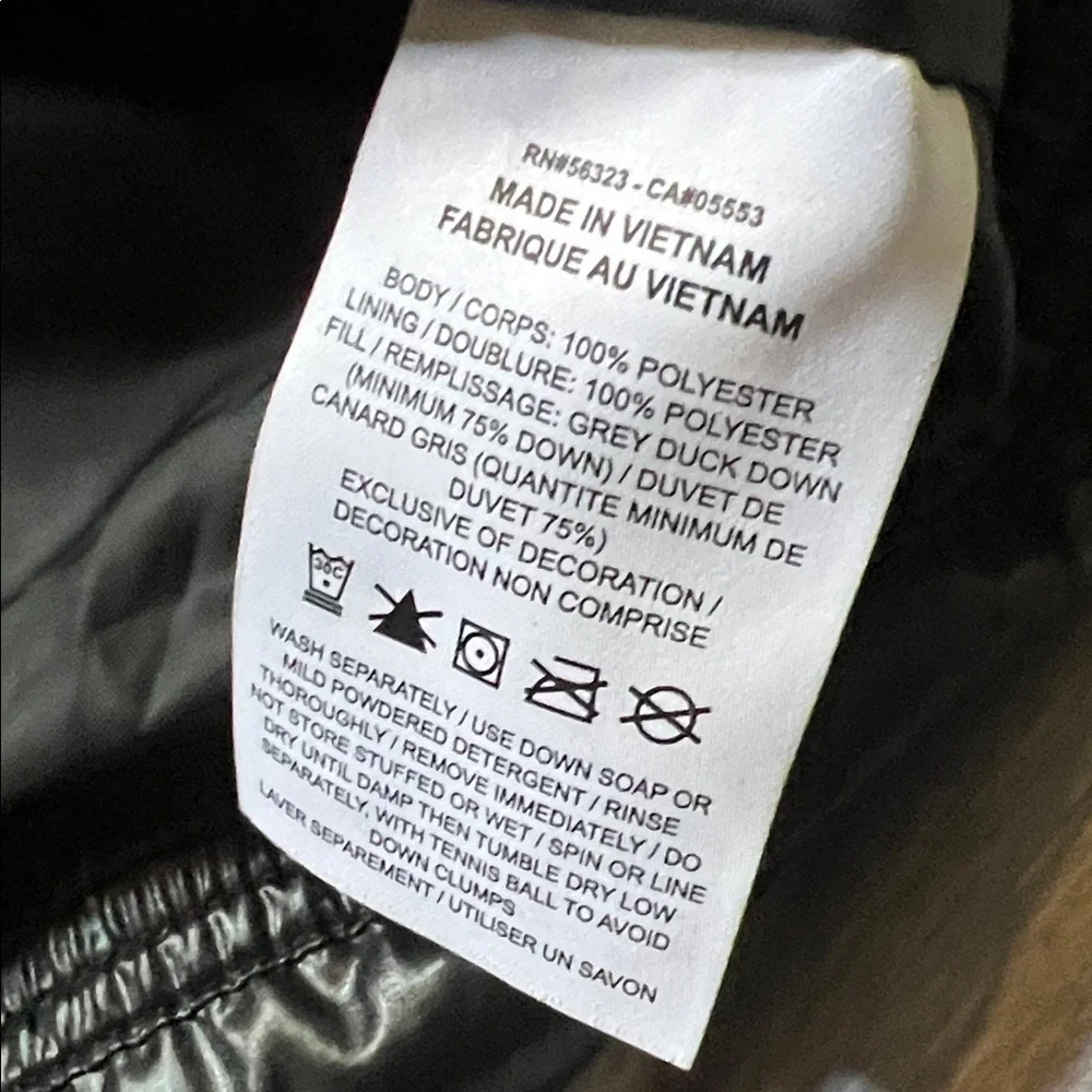 Nike Shiny Black Long Puffer Coat - Picture 4 of 9
